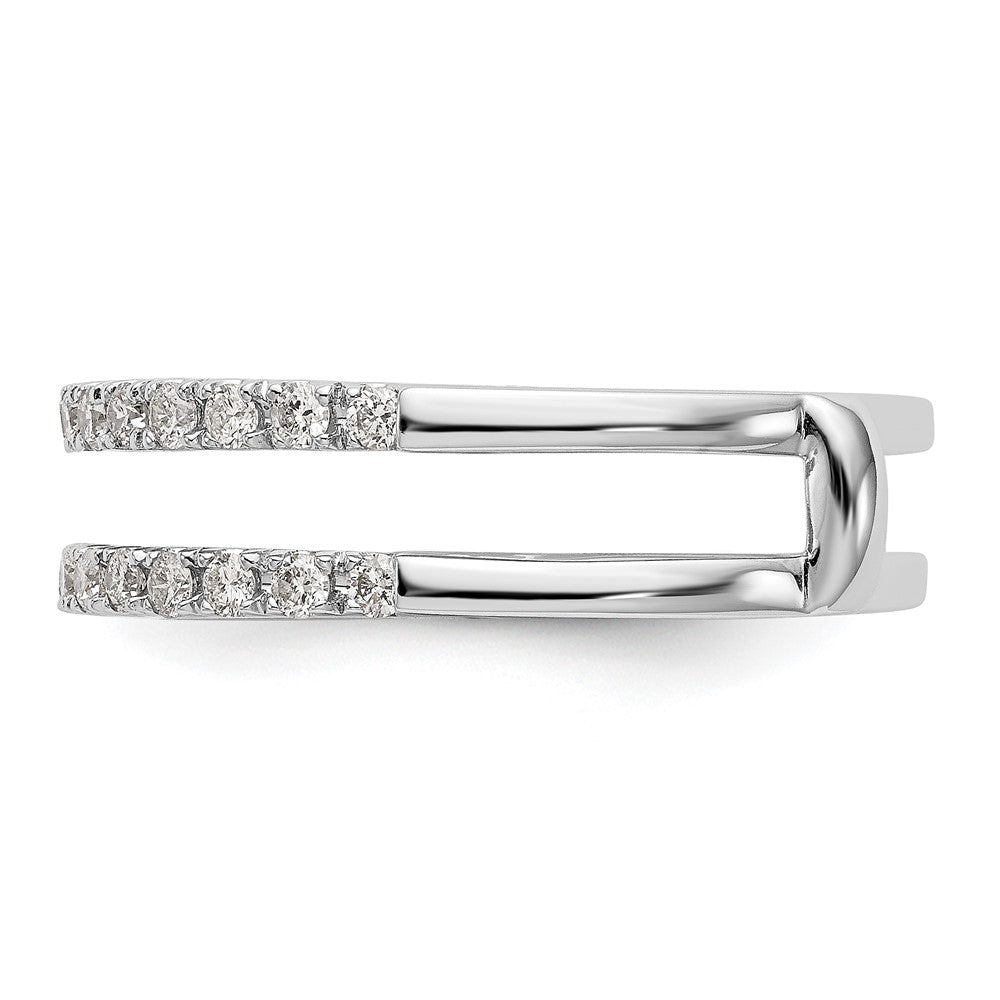 18K White Gold Real Diamond Guard