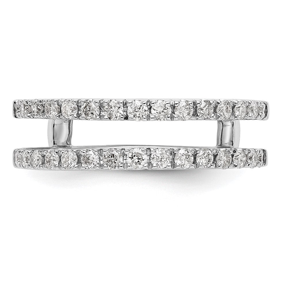 18K White Gold Real Diamond Guard