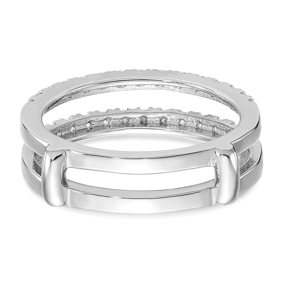 18K White Gold Real Diamond Guard