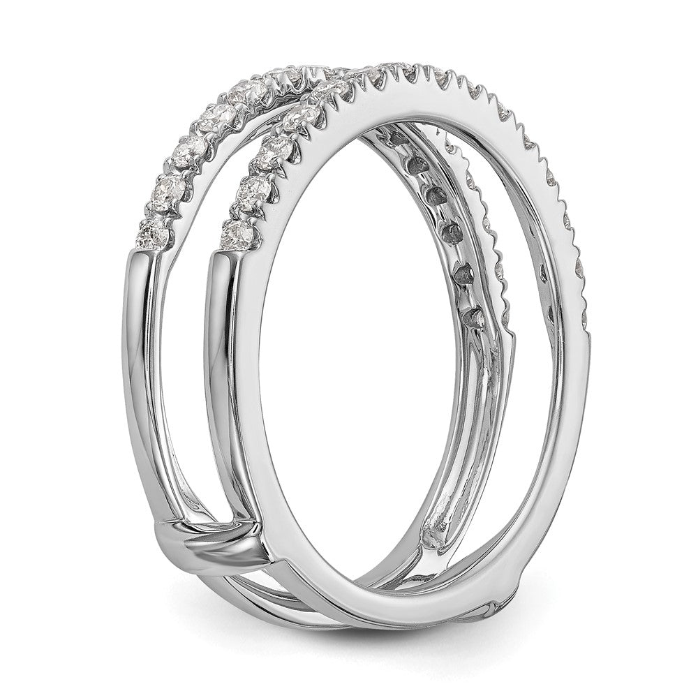 18K White Gold Real Diamond Guard