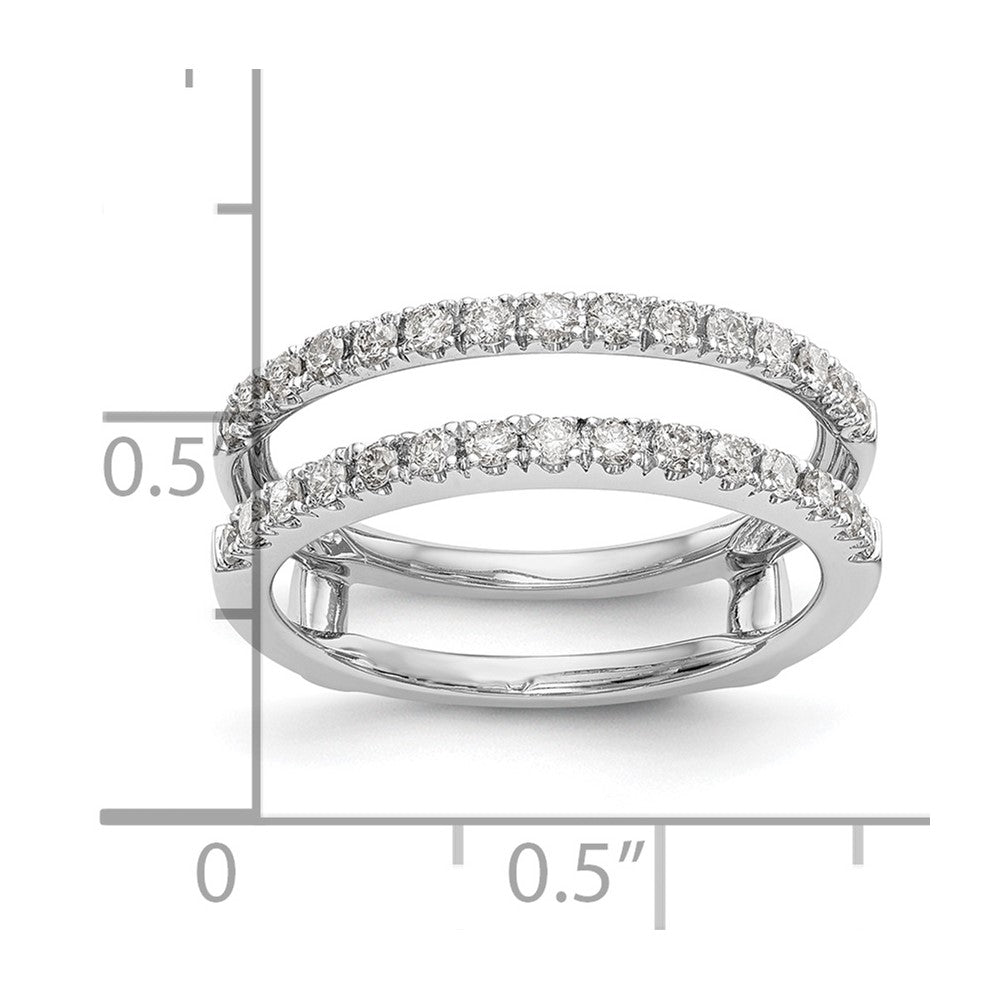 18K White Gold Real Diamond Guard