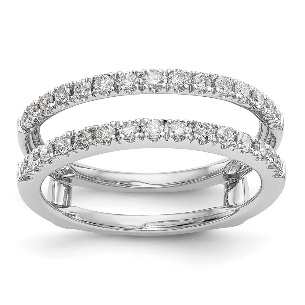 18K White Gold Real Diamond Guard