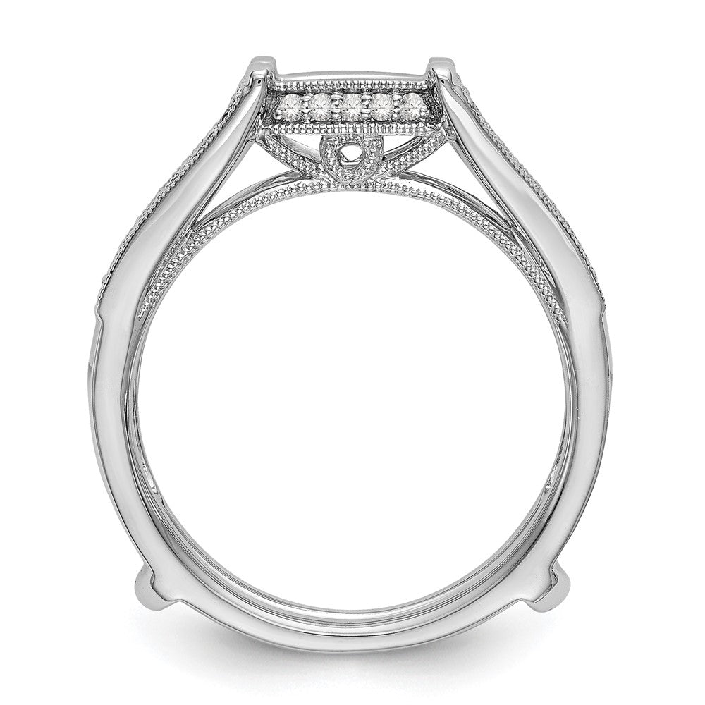 14K White Gold Real Diamond Guard