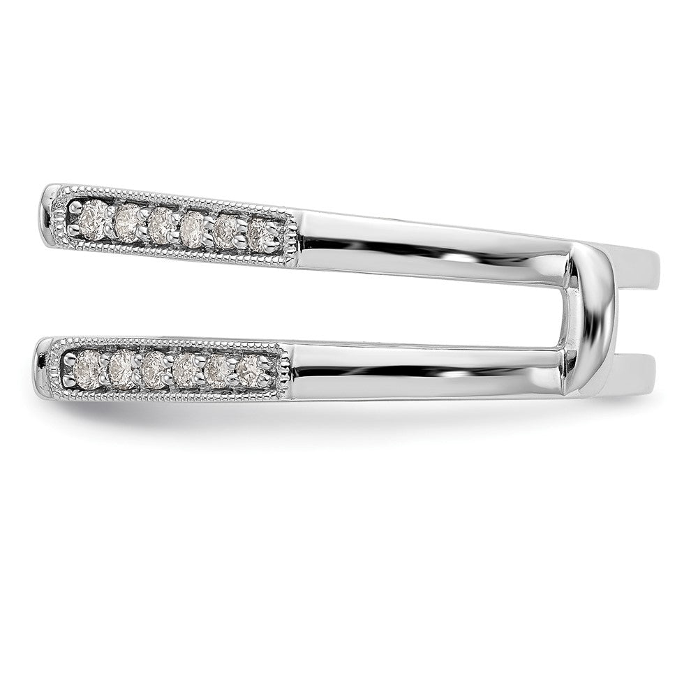 14K White Gold Real Diamond Guard