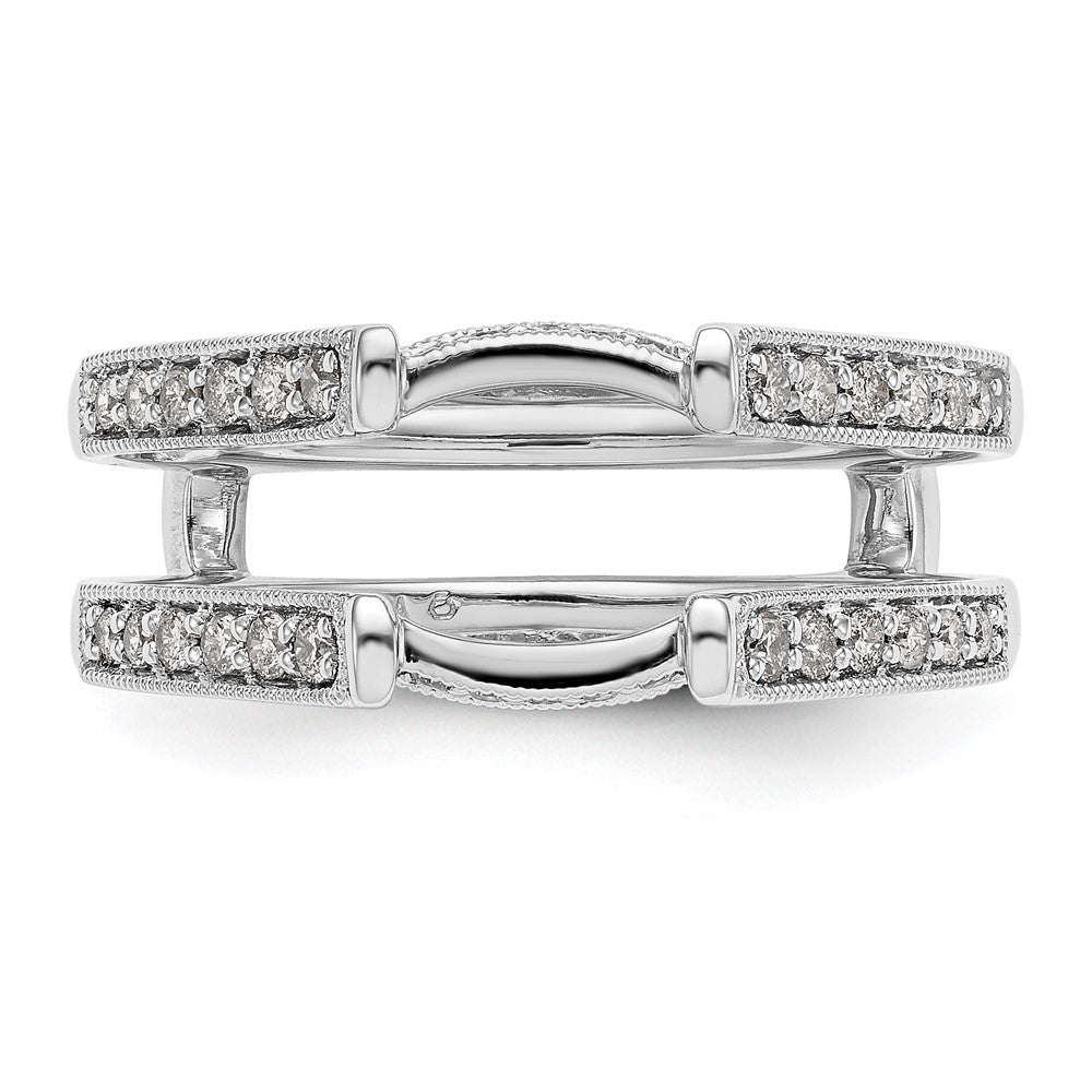 14K White Gold Real Diamond Guard