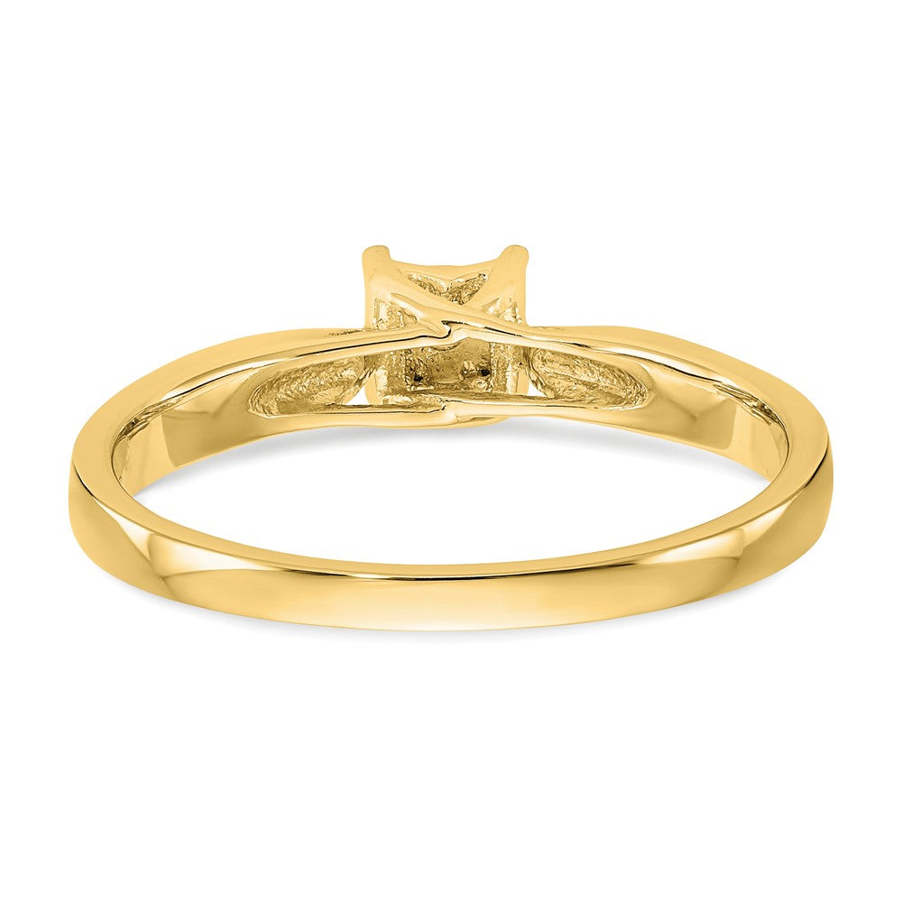 14K Yellow Gold Complete Real Diamond Engagement Ring