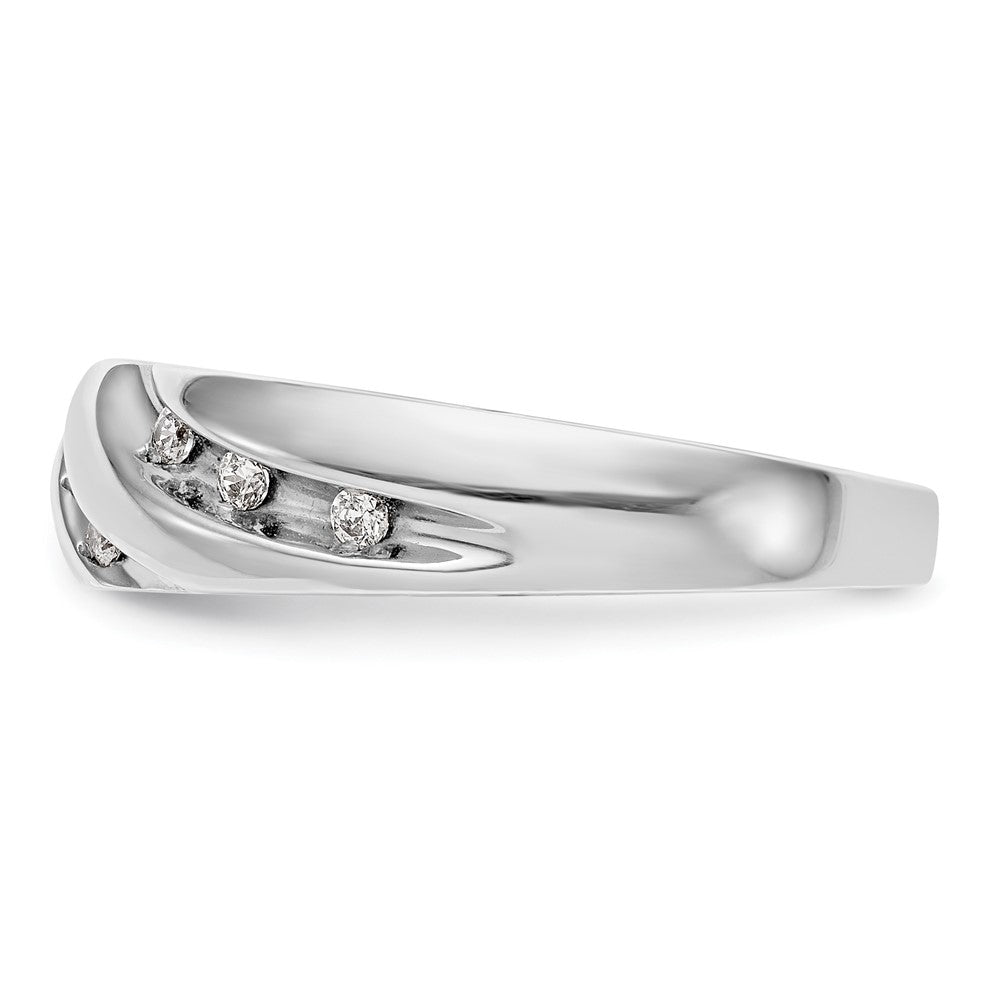 14K White Gold Complete Real Diamond Trio Ladies Wedding Band