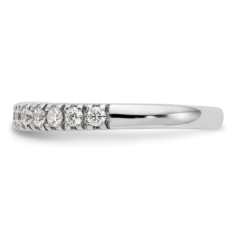 14K White Gold Real Diamond Band