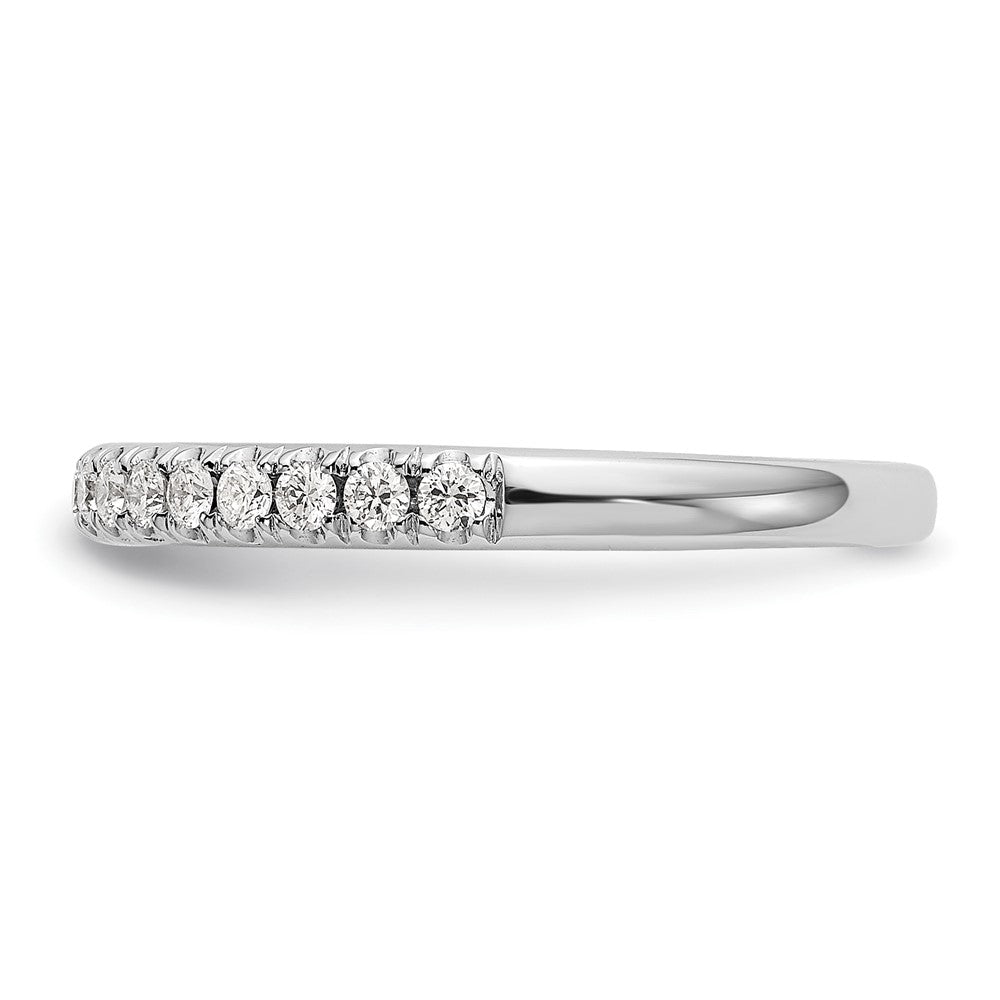 14K White Gold Real Diamond Band