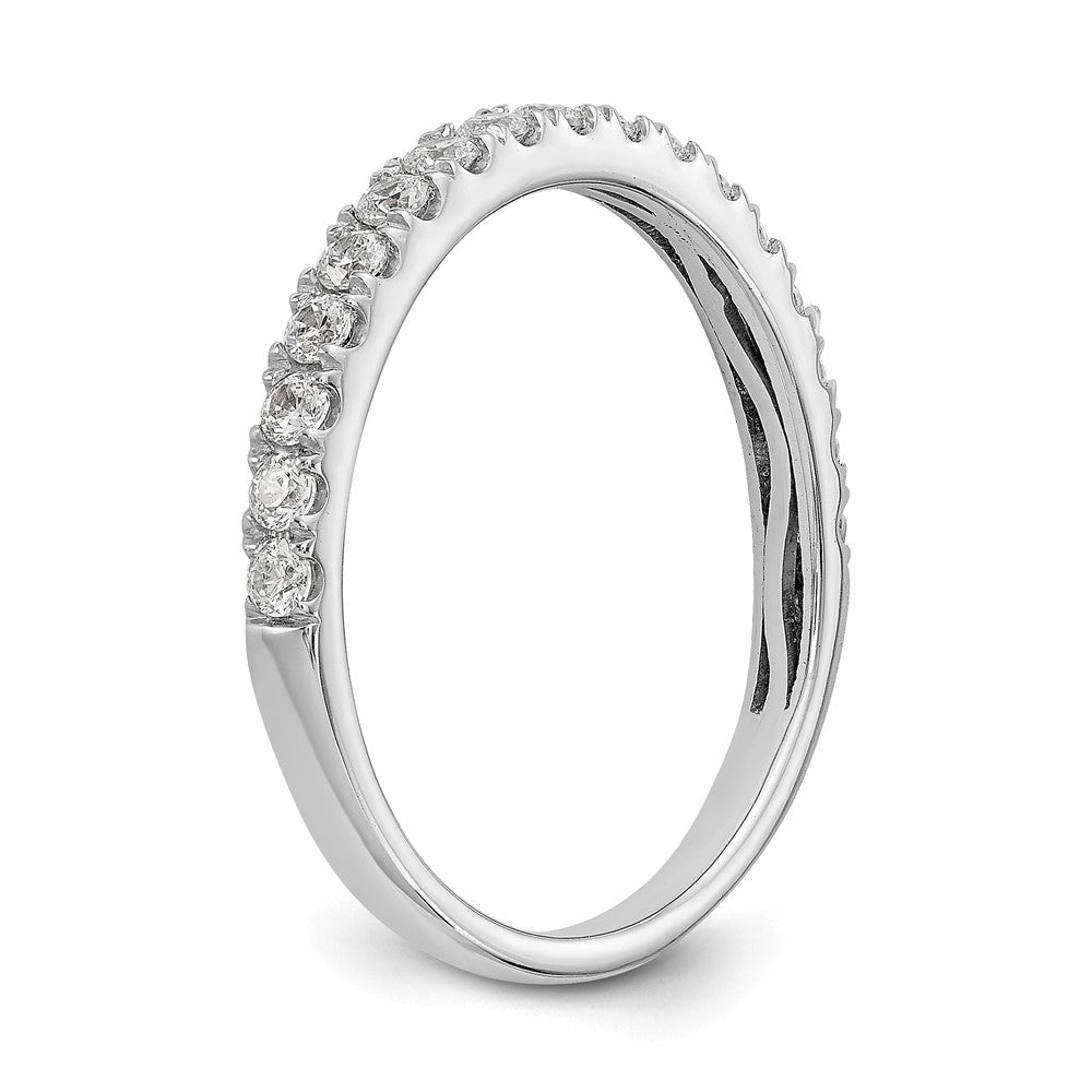 14K White Gold Real Diamond Band