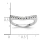 0.11ct. CZ Solid Real 14K White Gold Wedding Band Ring