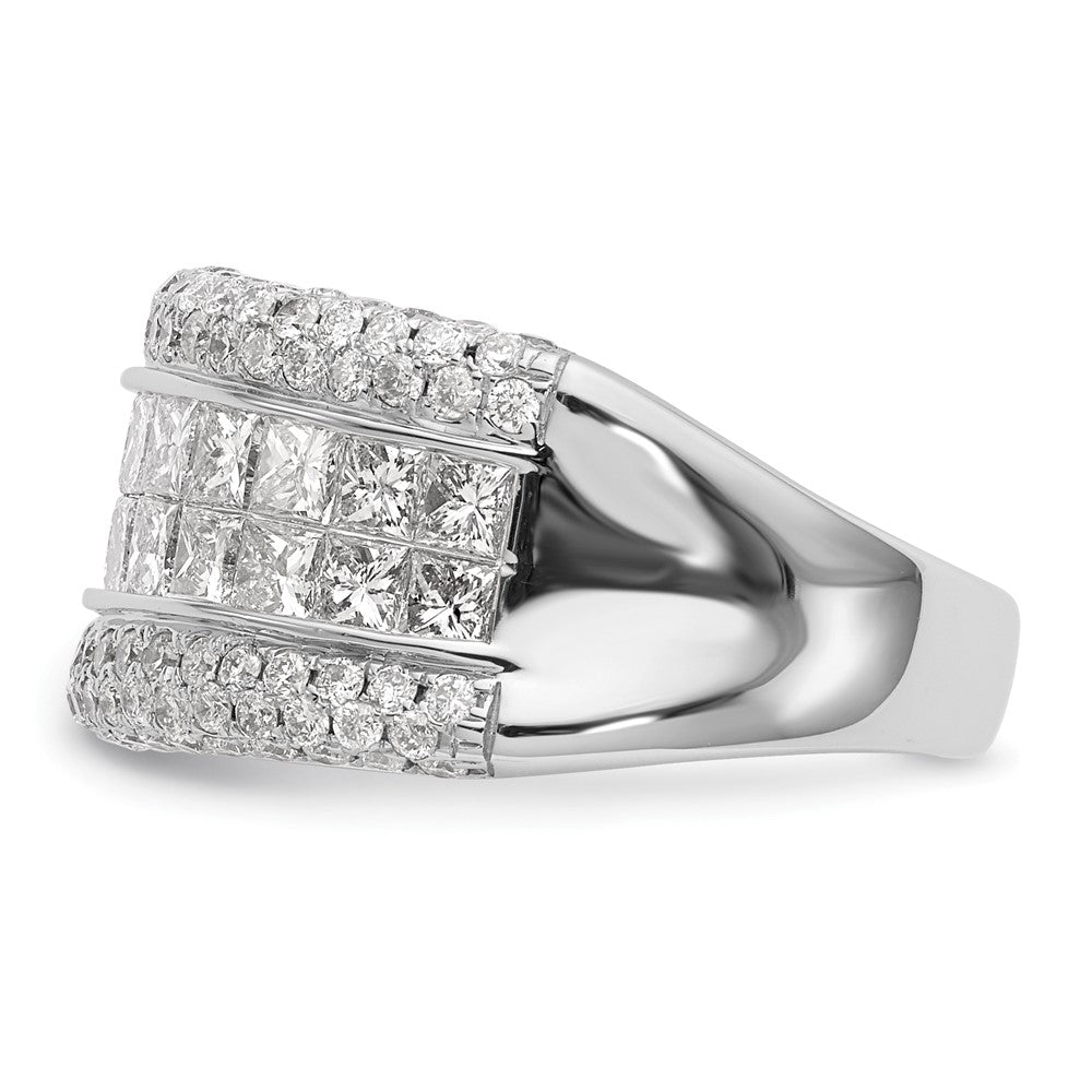 14k White Gold Real Diamond Ring