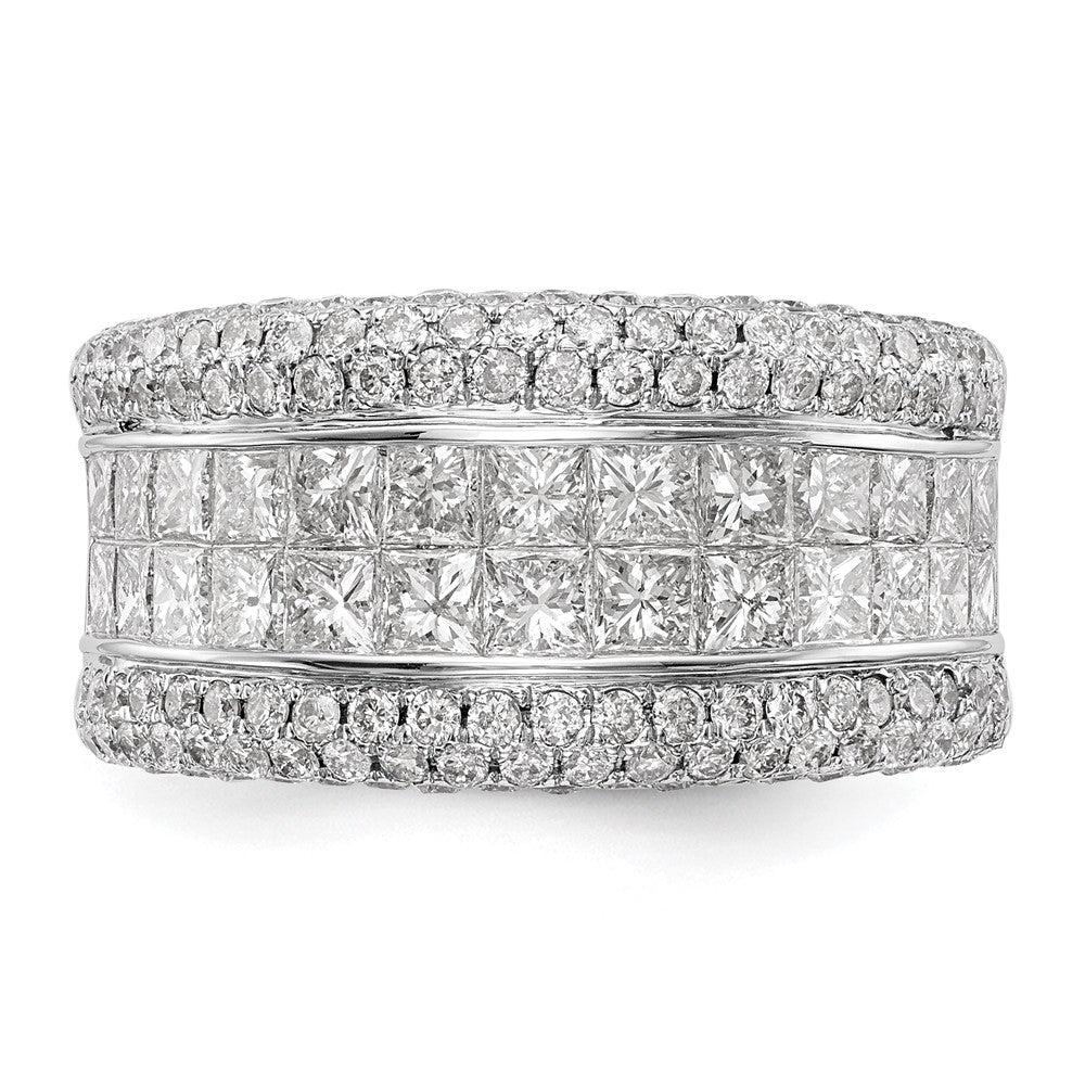 14k White Gold Real Diamond Ring