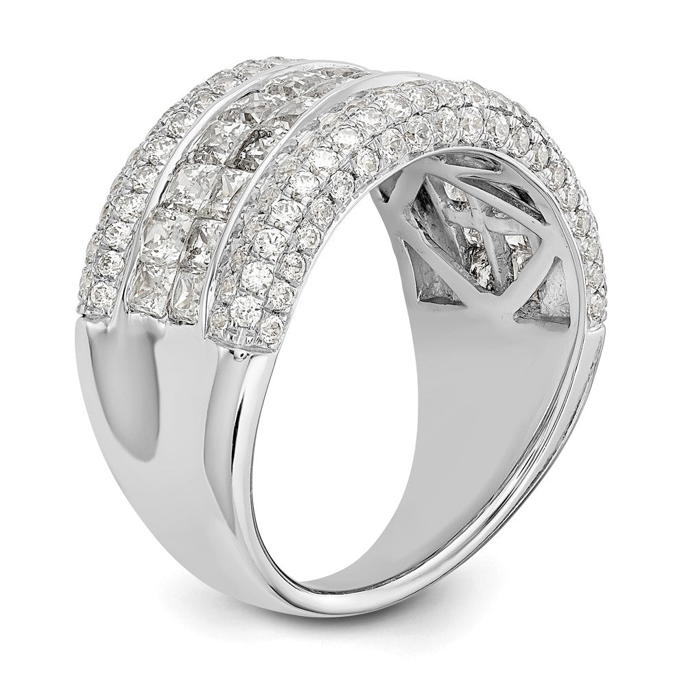 14k White Gold Real Diamond Ring