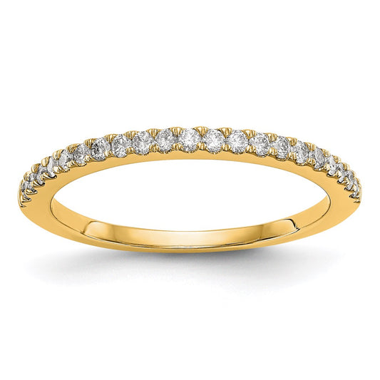 14K Yellow Gold Real Diamond Band