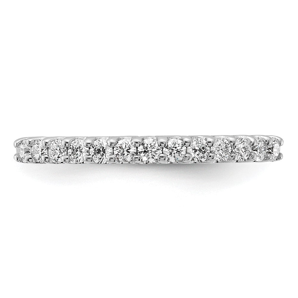 14K White Gold Real Diamond Band