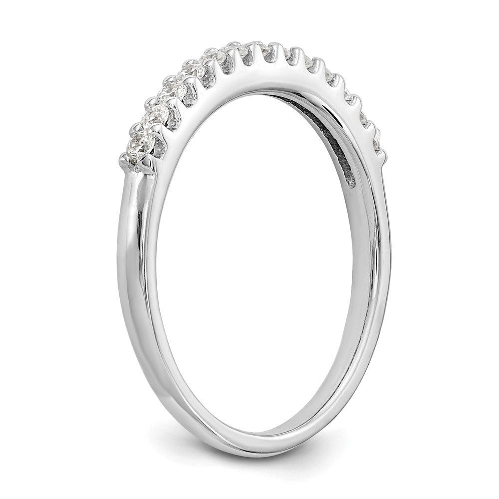 14K White Gold Real Diamond Band