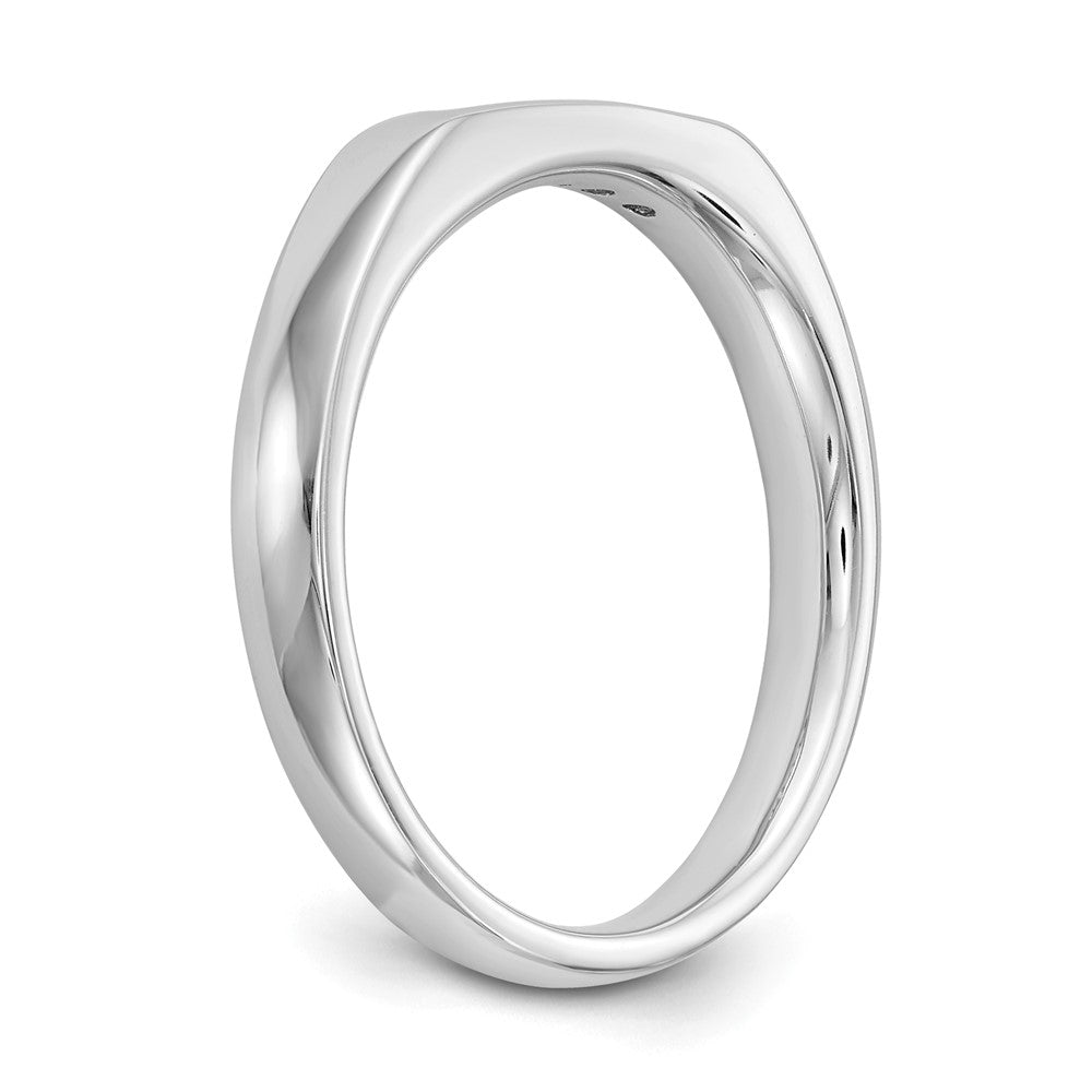 14K White Gold 5-Stone Real Diamond Channel Band