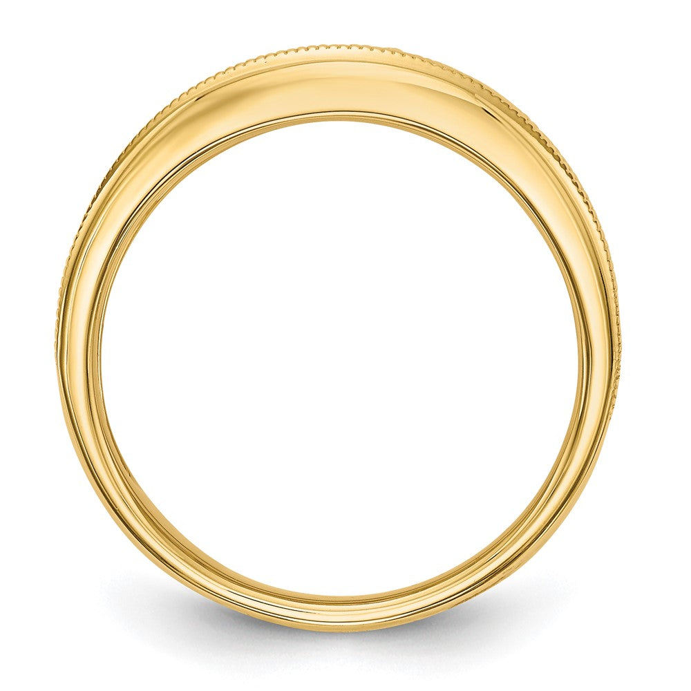 14K Yellow Gold Real Diamond Band