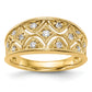 0.25ct. CZ Solid Real 14K Wedding Band Ring