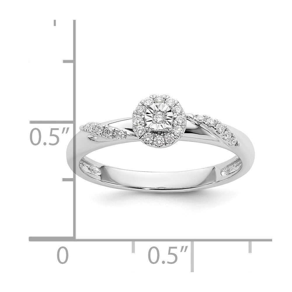 0.12ct. CZ Solid Real 14K White Gold Complete Trio Engagement Ring