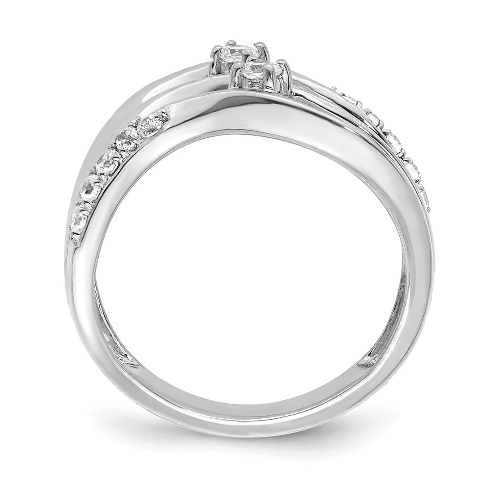 14k White Gold Real Diamond Ring