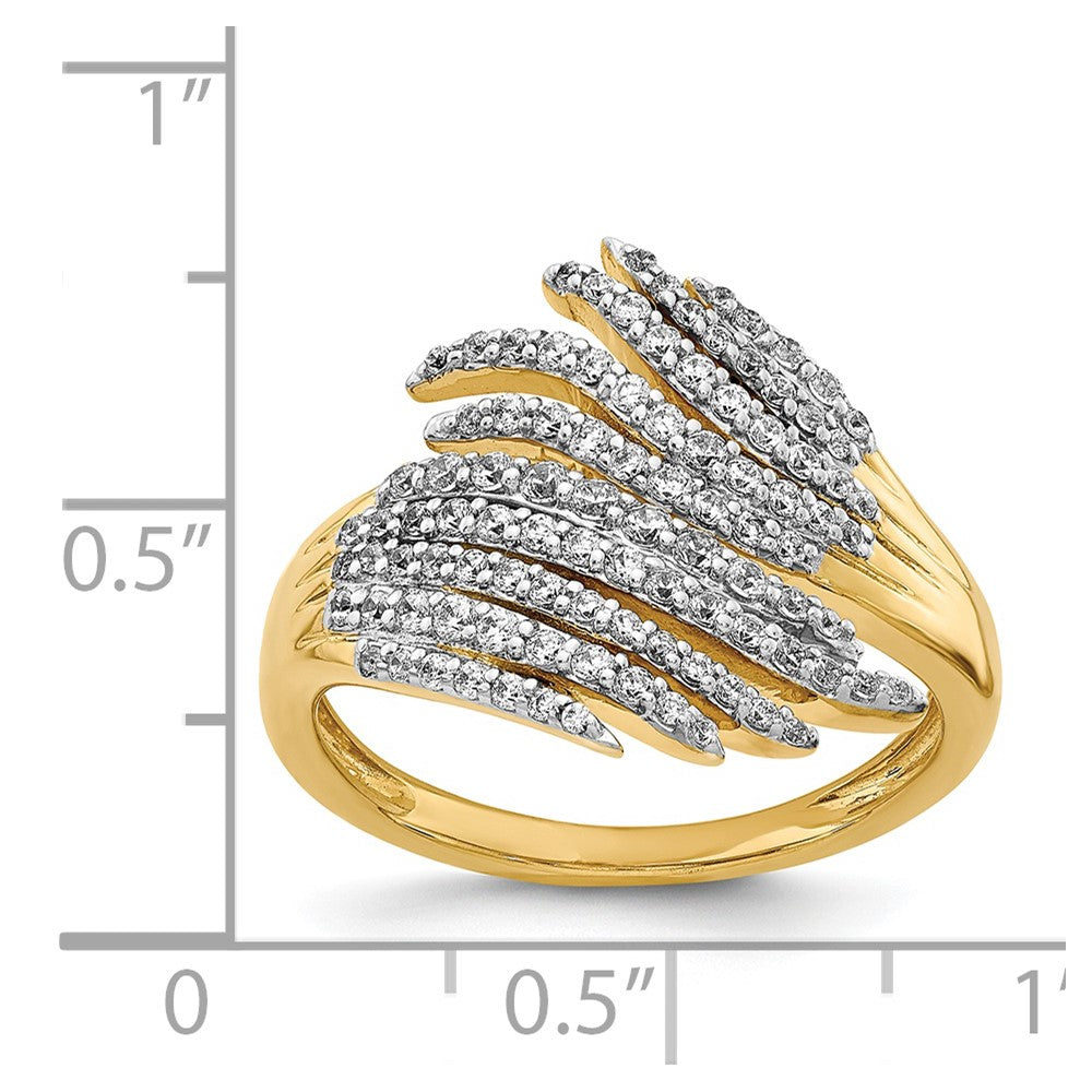 14k Yellow Gold Real Diamond Ring