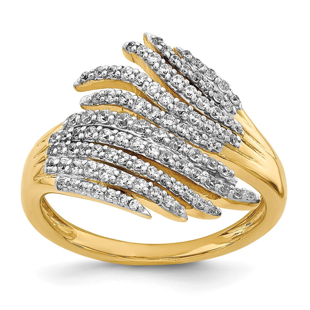 14k Yellow Gold Real Diamond Ring