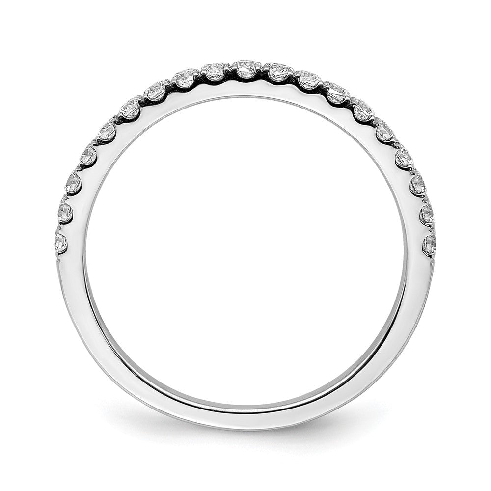 14k White Gold Real Diamond Band