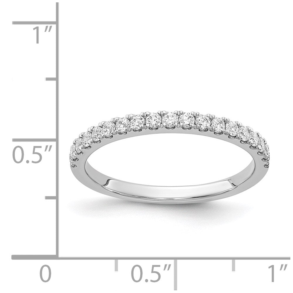 14k White Gold Real Diamond Band