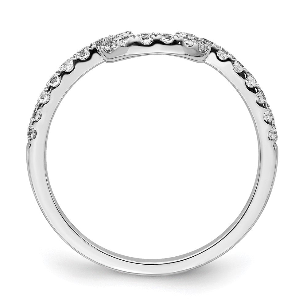 14k White Gold Real Diamond Ring