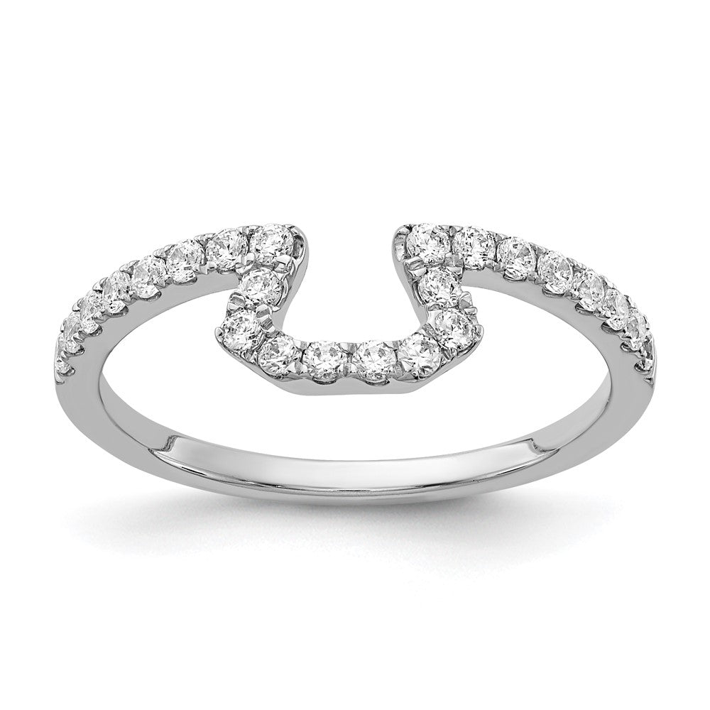 14k White Gold Real Diamond Ring