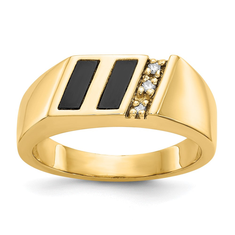 14K Yellow Gold AA Dia Ring