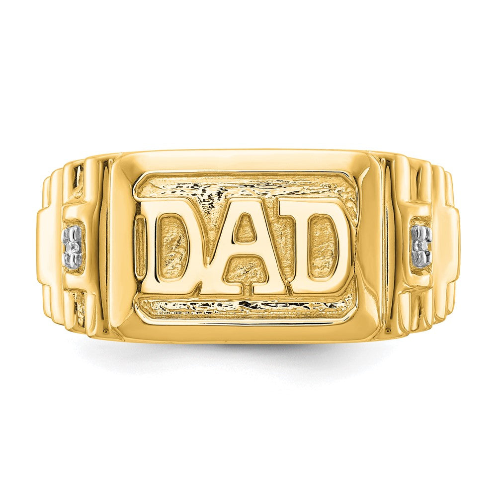 14K Yellow Gold VS Real Diamond men's ring