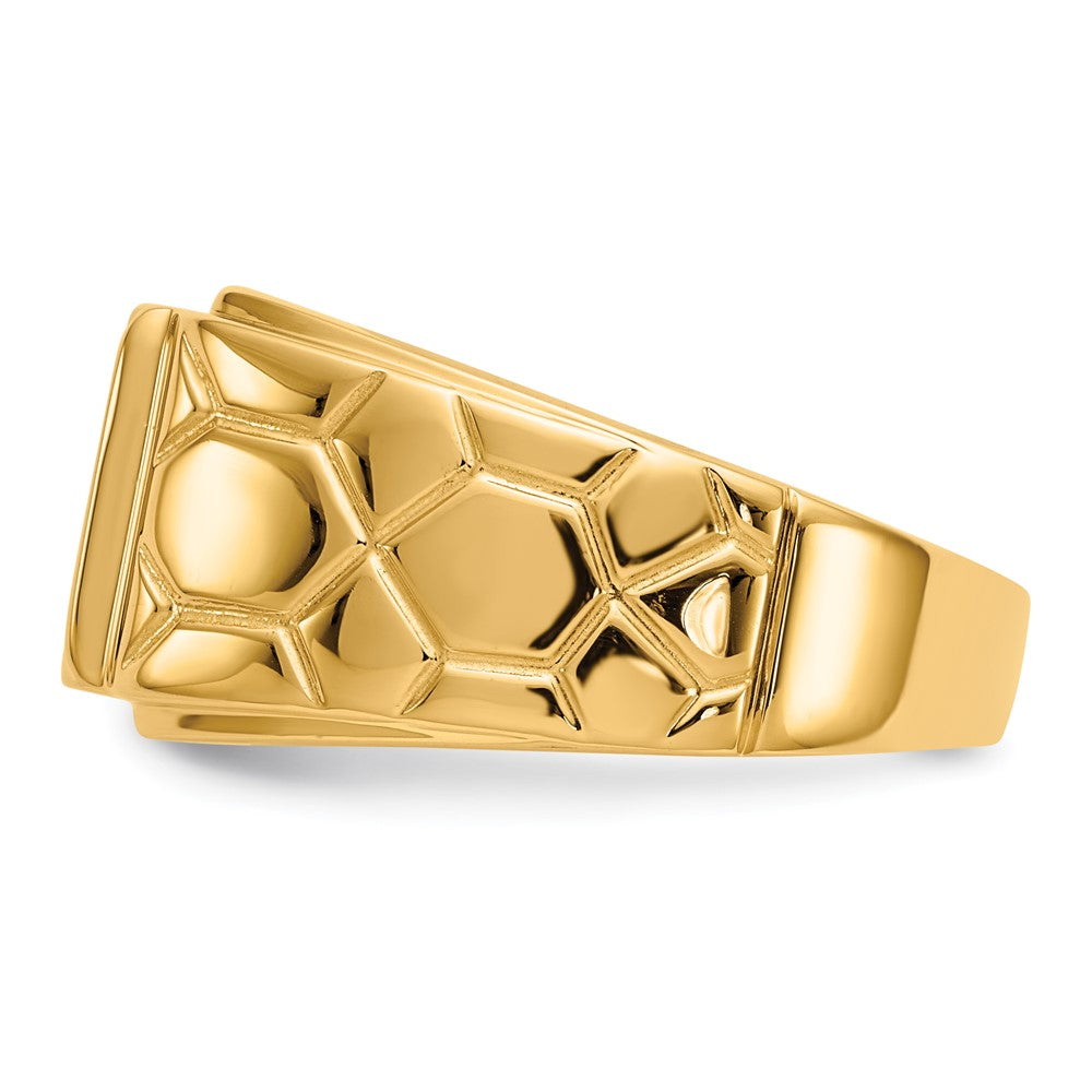 14K Yellow Gold VS Real Diamond men's ring