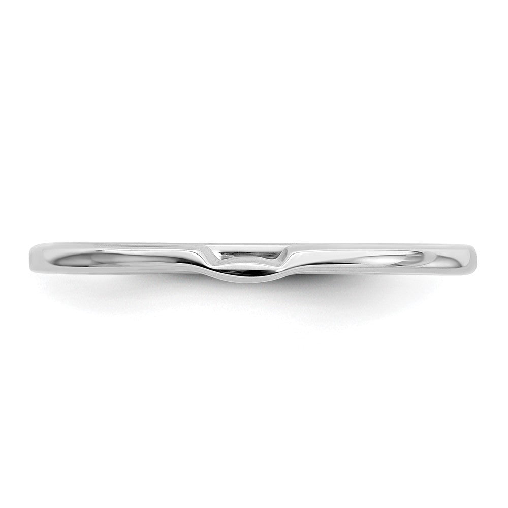 14K White Gold Real Diamond Wedding Band