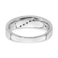 14k White Gold Men's Real Diamond Band