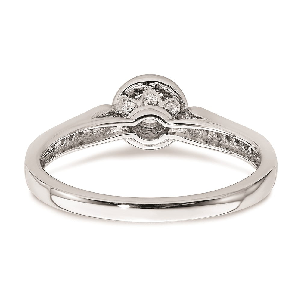 0.25ct. CZ Solid Real 14k White Gold Engagement Ring