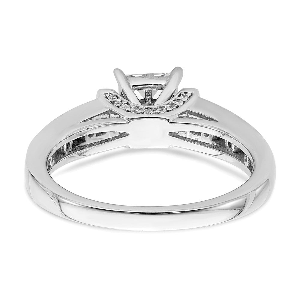 14k White Gold Real Diamond Cluster Real Diamond Engagement Ring