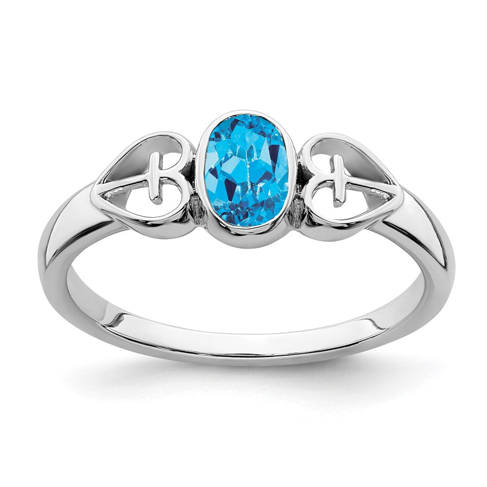 Sterling Silver Blue Topaz Ring