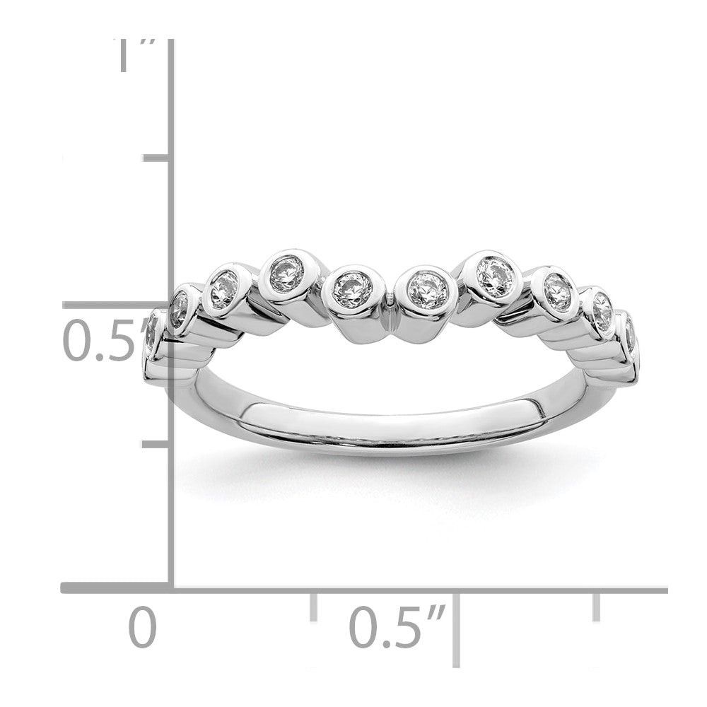 0.16ct. CZ Solid Real 14k store White Gold Wedding Wedding Band Ring