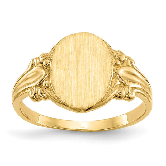 10k yellow gold signet ring 1rs167