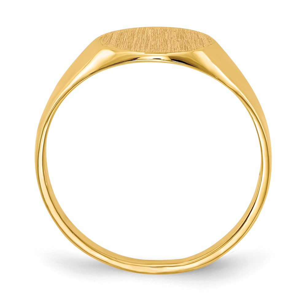 14K Yellow Gold 9.5x10.0mm Open Back Signet Ring