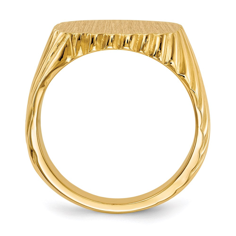 14K Yellow Gold Men's Signet Ring