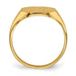 14K Yellow Gold 9.0x11.0mm Closed Back Signet Ring