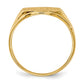 14K Yellow Gold 8.5x11.5mm Open Back Signet Ring