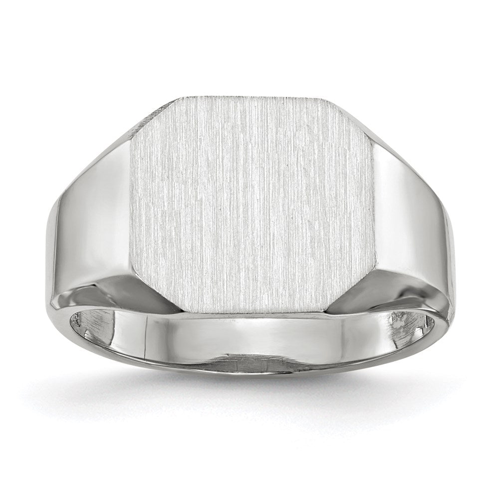 10k white gold signet ring 1rs616