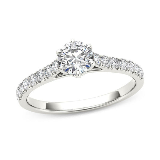 3/4 CT. T.W. Diamond Engagement Ring in 14K White Gold