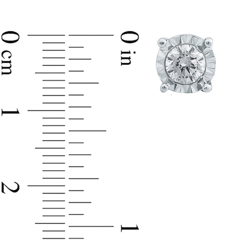 0.25 CT. T.W. Diamond Solitaire Stud Earrings in 10K White Gold