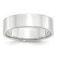 Solid 18K White Gold 6mm Light Weight Flat Men's/Women's Wedding Band Ring Size 9.5